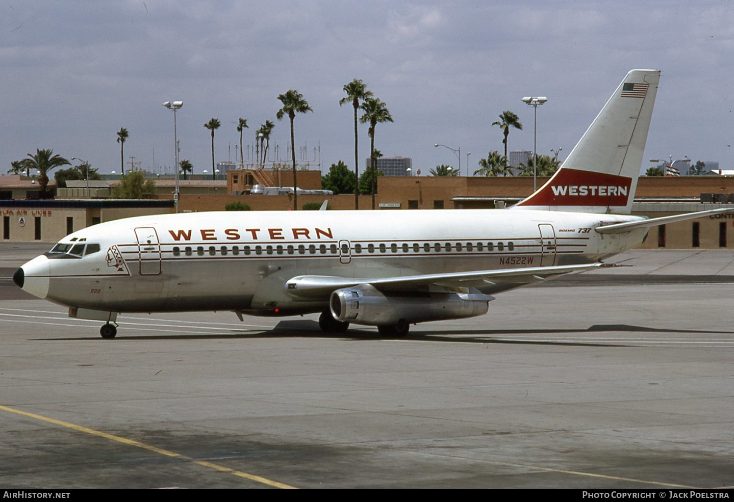 Aircraft Photo of N4522W | Boeing 737-247 | Western Airlines | AirHistory.net #451172