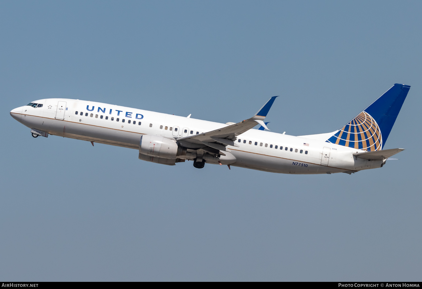 Aircraft Photo of N77510 | Boeing 737-824 | United Airlines | AirHistory.net #451235