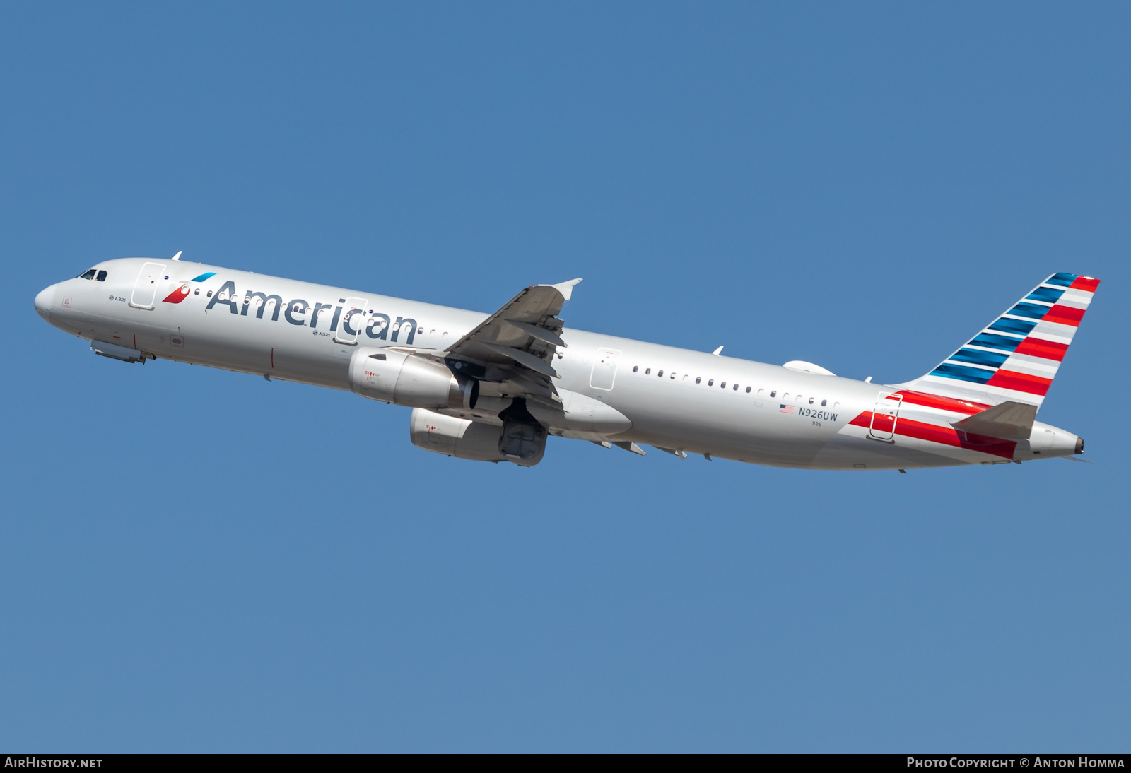 Aircraft Photo of N926UW | Airbus A321-231 | American Airlines | AirHistory.net #451241