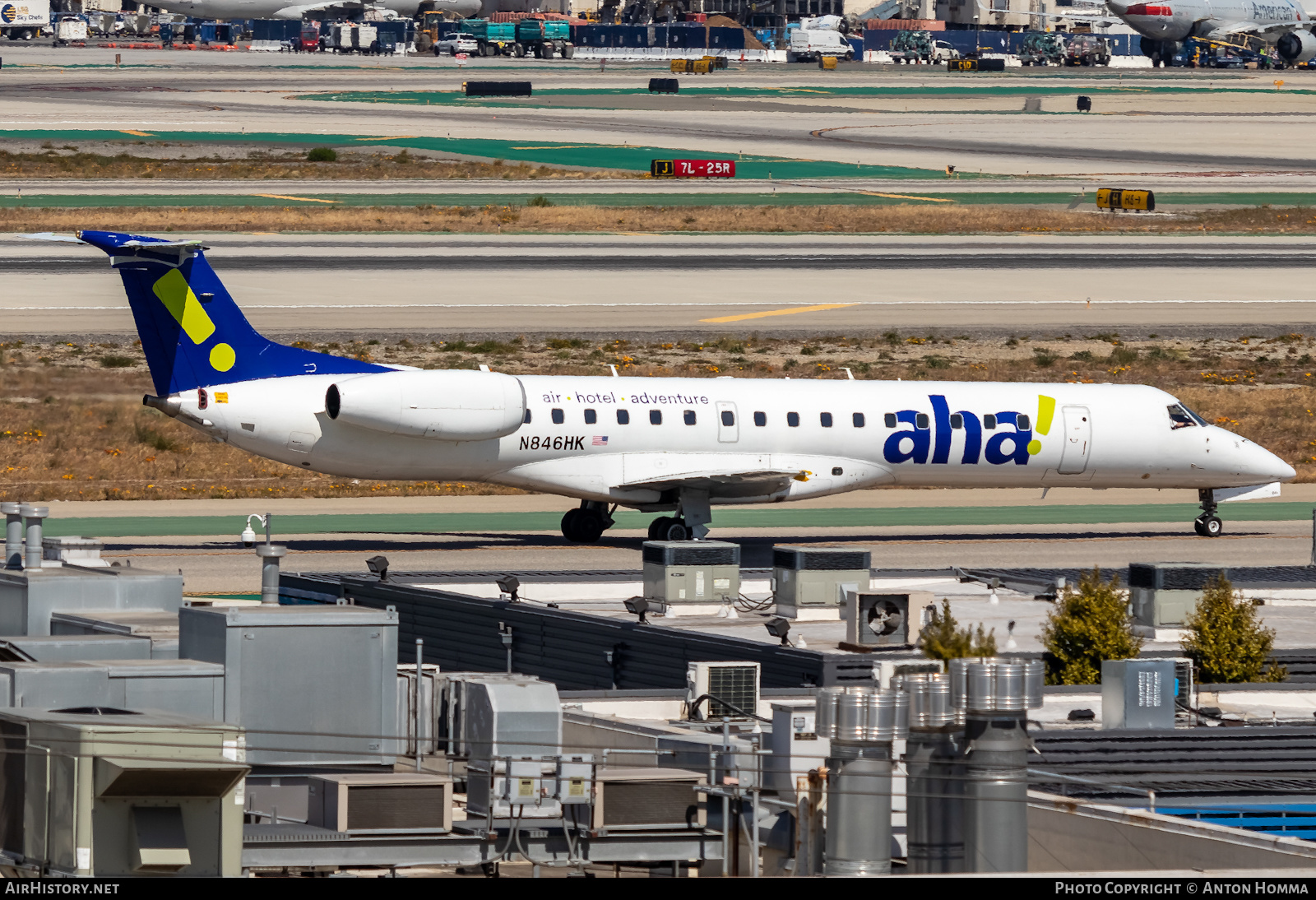 Aircraft Photo of N846HK | Embraer ERJ-145LR (EMB-145LR) | Aha! | AirHistory.net #451244