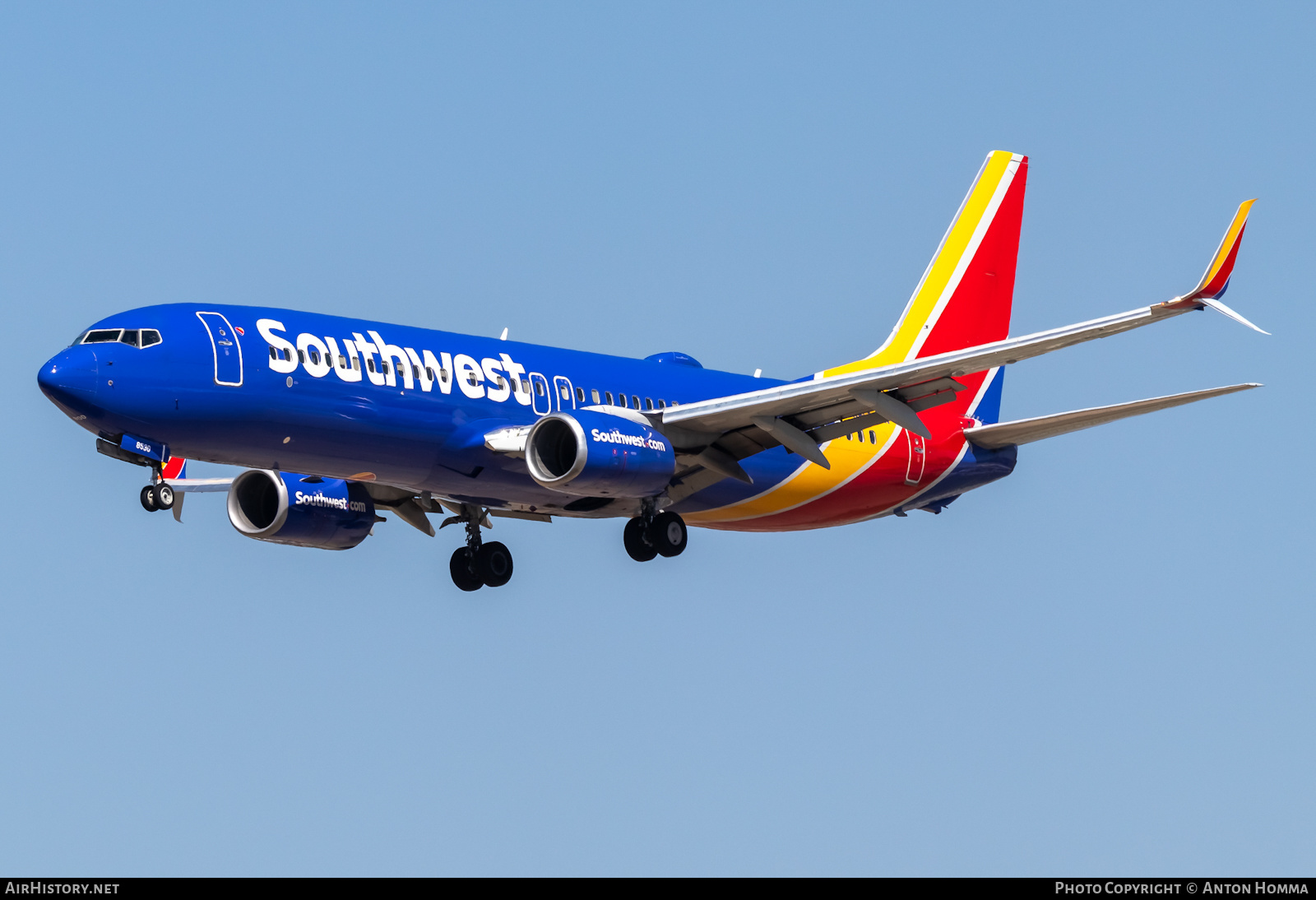 Aircraft Photo of N8530W | Boeing 737-800 | Southwest Airlines | AirHistory.net #451250