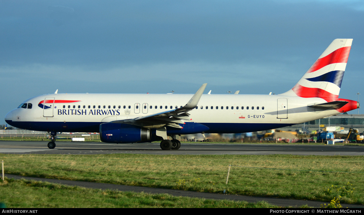 Aircraft Photo of G-EUYO | Airbus A320-232 | British Airways | AirHistory.net #451429