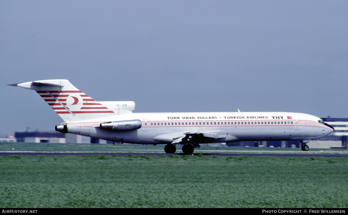 Aircraft Photo of TC-JCD | Boeing 727-2F2/Adv | THY Türk Hava Yolları - Turkish Airlines | AirHistory.net #451513