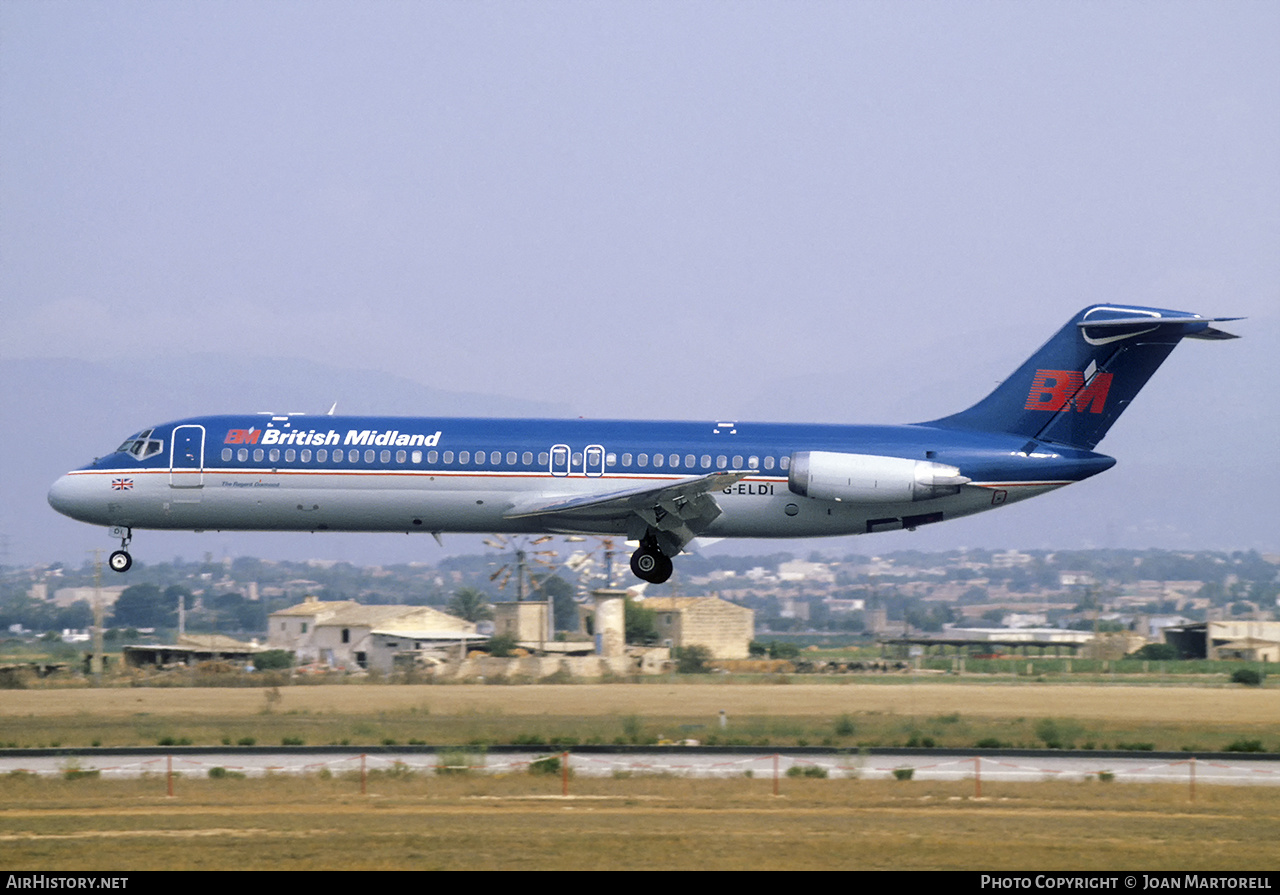 Aircraft Photo of G-ELDI | McDonnell Douglas DC-9-32 | British Midland Airways - BMA | AirHistory.net #451558