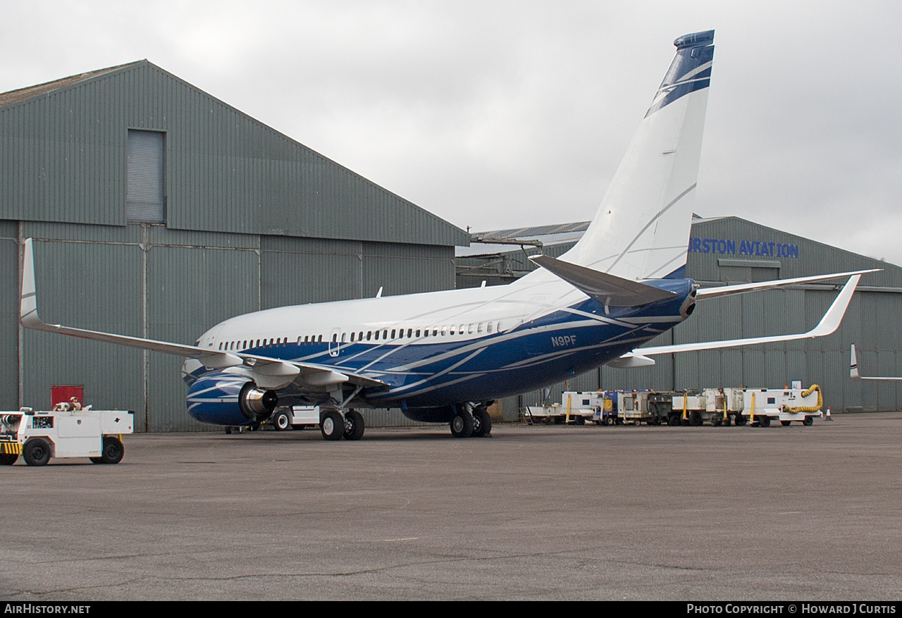 Aircraft Photo of N9PF | Boeing 737-7HZ BBJ | AirHistory.net #451559