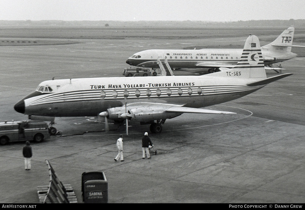 Aircraft Photo of TC-SES | Vickers 794D Viscount | THY Türk Hava Yolları - Turkish Airlines | AirHistory.net #451691
