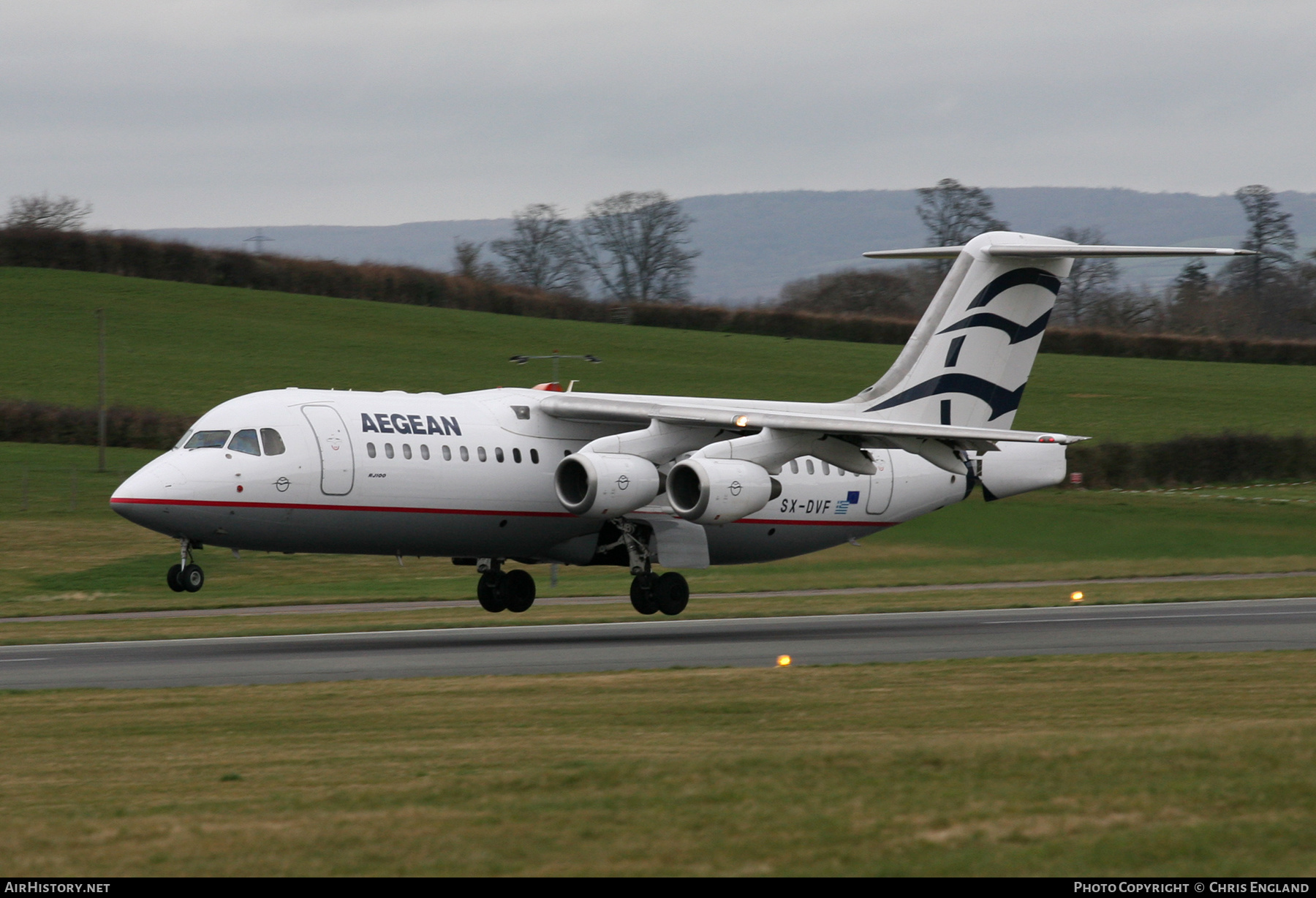 Aircraft Photo of SX-DVF | BAE Systems Avro 146-RJ100 | Aegean Airlines | AirHistory.net #451774