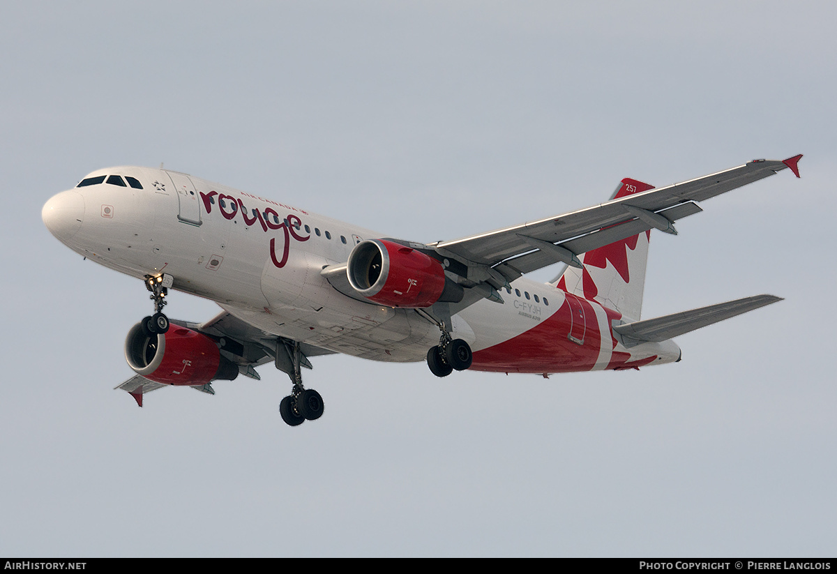 Aircraft Photo of C-FYJH | Airbus A319-114 | Air Canada Rouge | AirHistory.net #451844