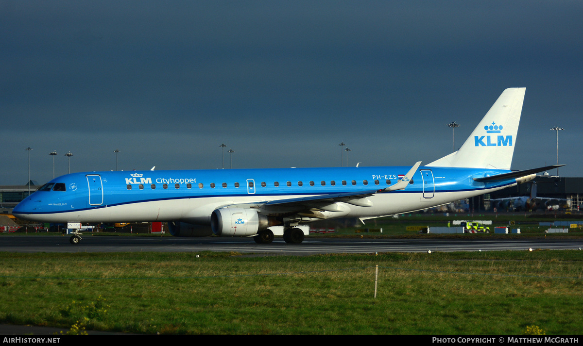 Aircraft Photo of PH-EZS | Embraer 190STD (ERJ-190-100STD) | KLM Cityhopper | AirHistory.net #451895