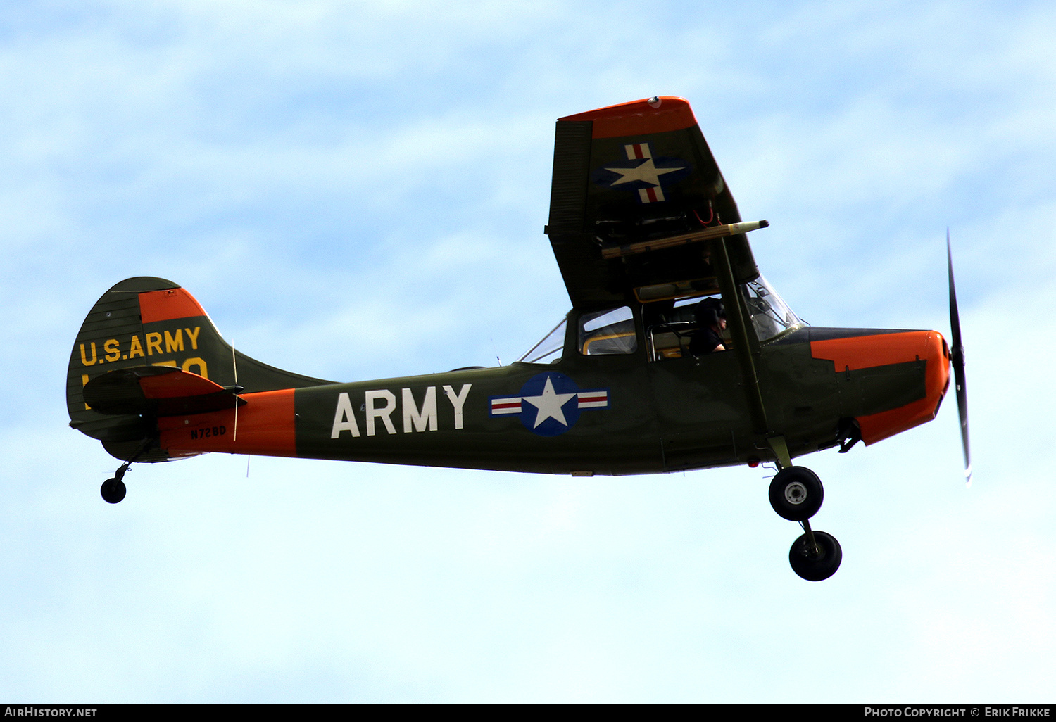 Aircraft Photo of N72BD / 14770 | Cessna O-1A Bird Dog | USA - Army | AirHistory.net #451971