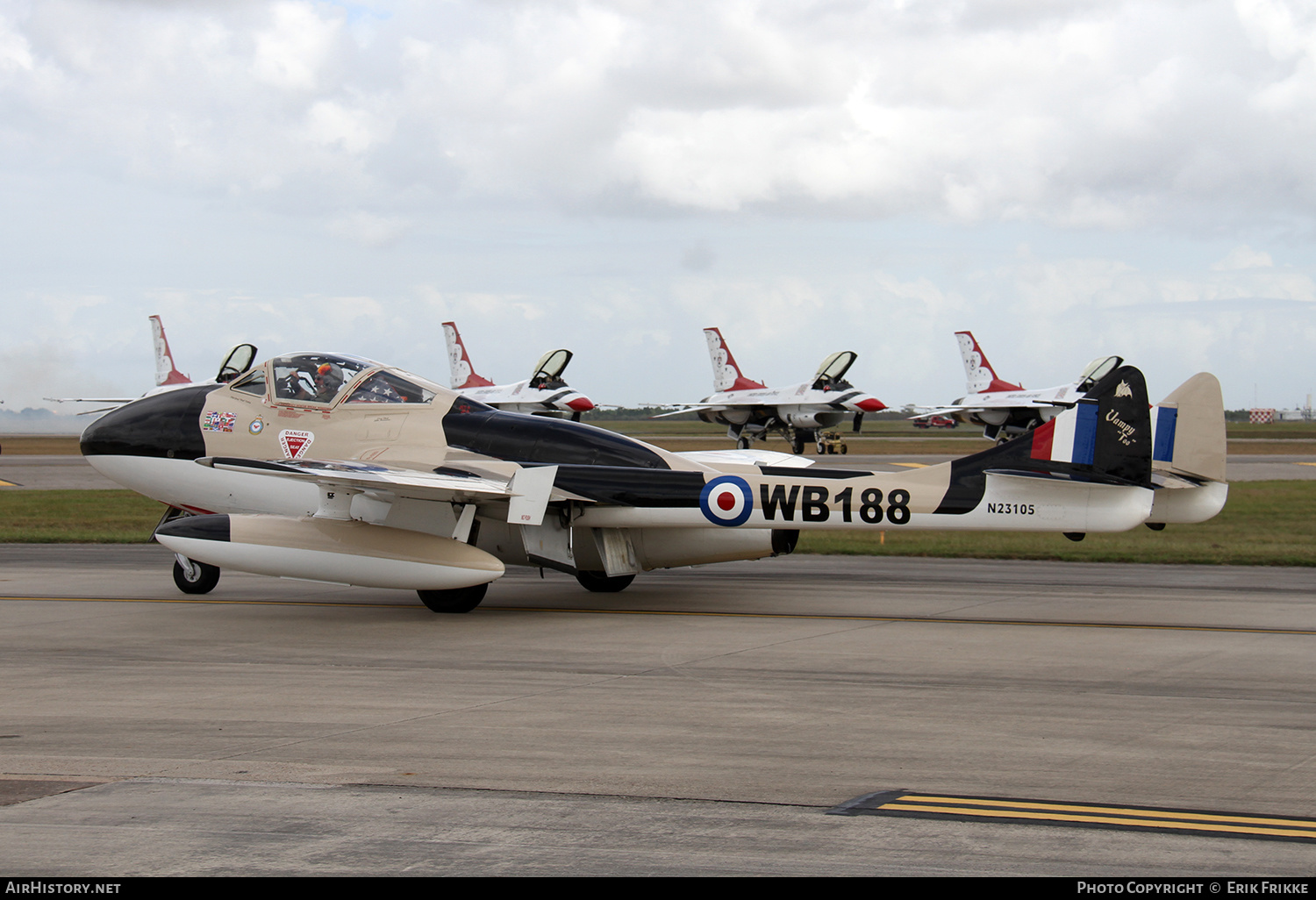 Aircraft Photo of N23105 / WB188 | De Havilland D.H. 115 Vampire T55 | UK - Air Force | AirHistory.net #452061