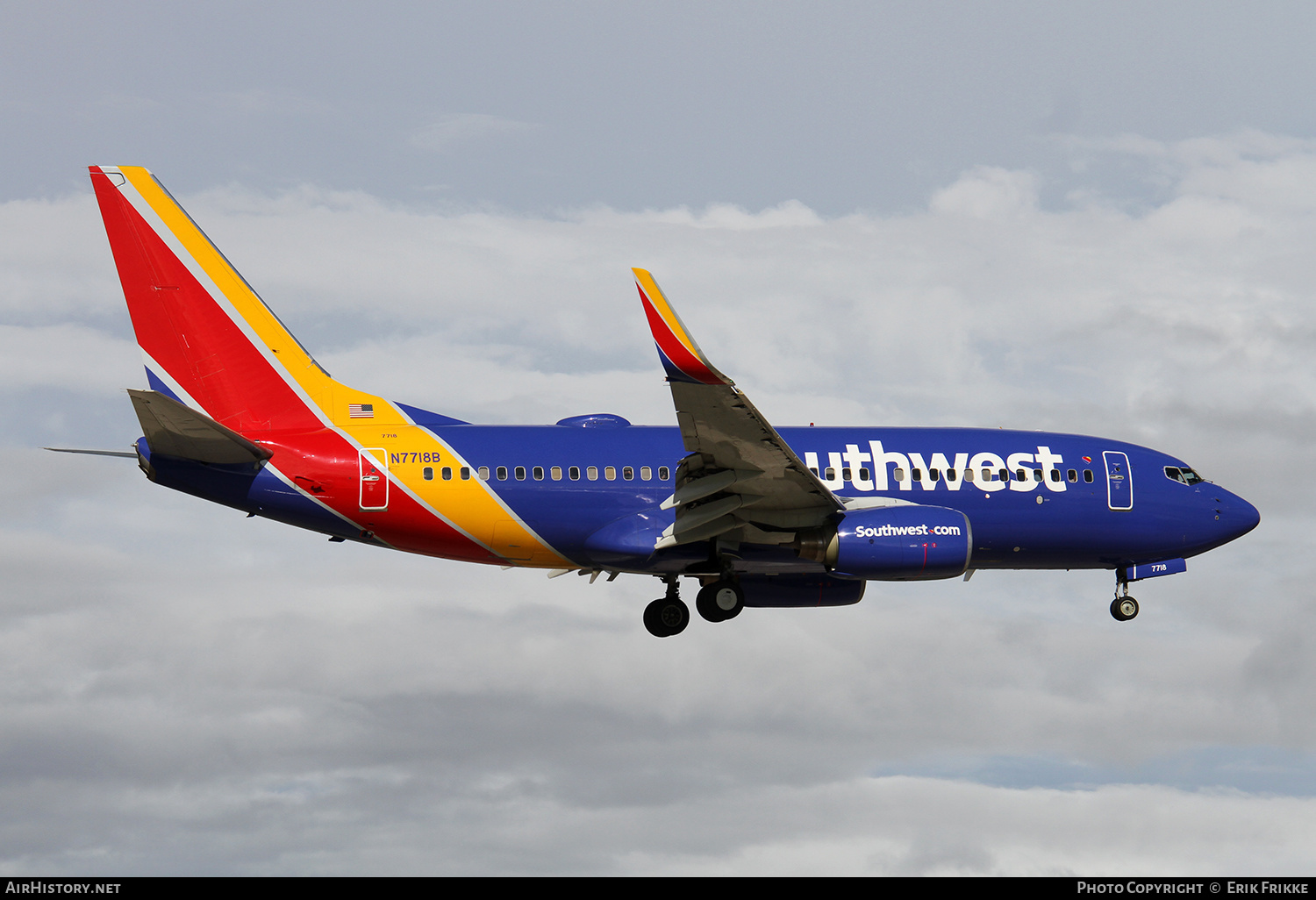 Aircraft Photo of N7718B | Boeing 737-76N | Southwest Airlines | AirHistory.net #452163