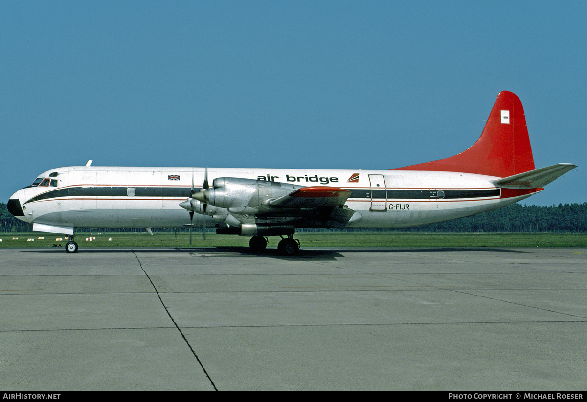 Aircraft Photo of G-FIJR | Lockheed L-188C(PF) Electra | Air Bridge | AirHistory.net #452260