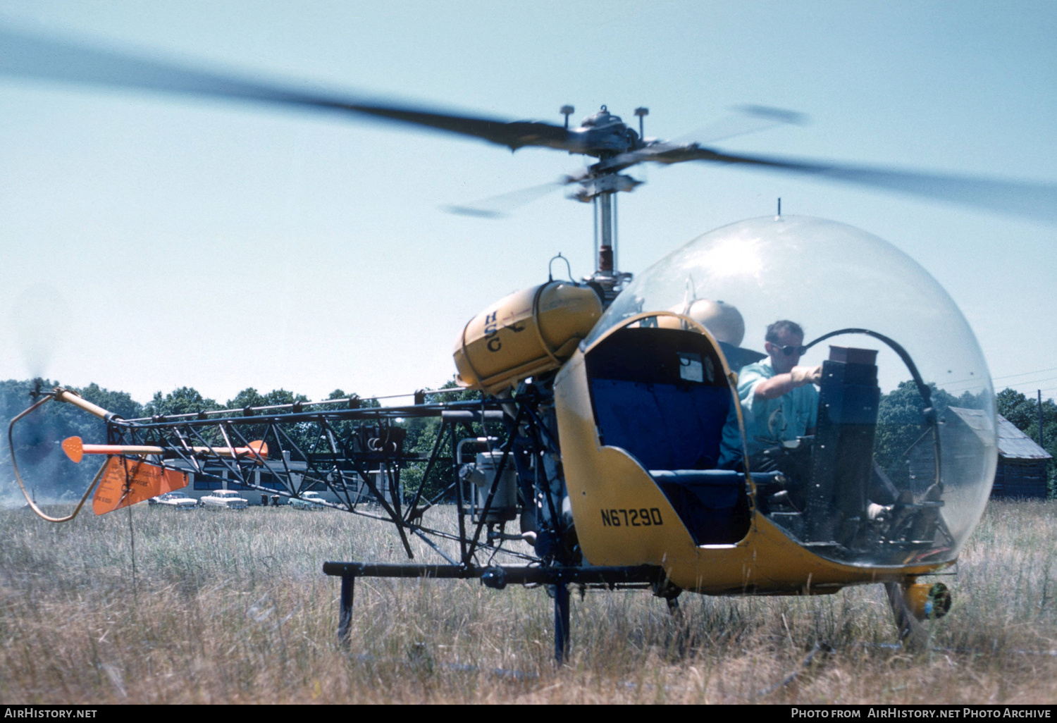 Aircraft Photo of N6729D | Bell 47G-2 | HSC - Helicopter Services Corporation | AirHistory.net #452263