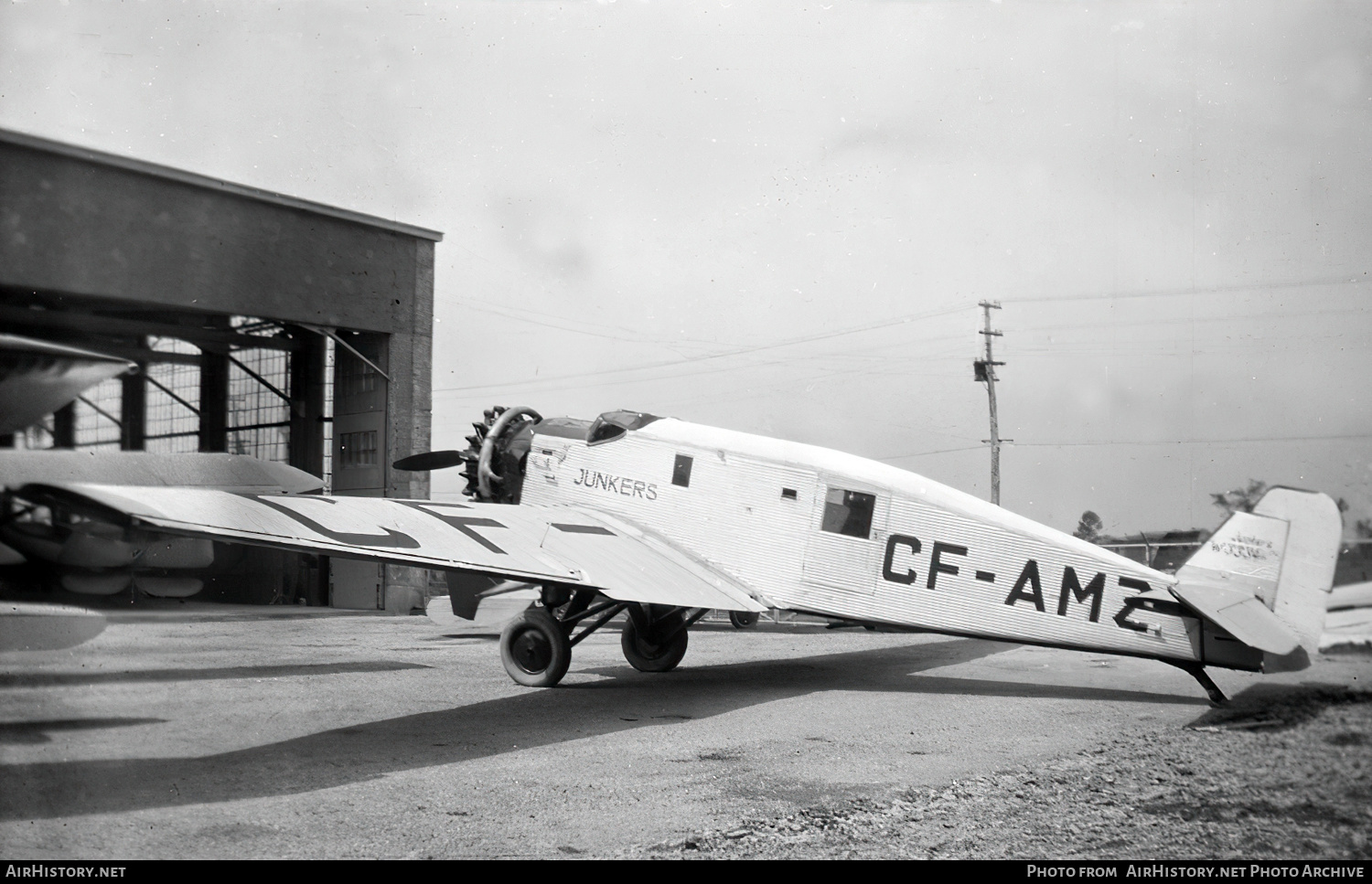 Aircraft Photo of CF-AMZ | Junkers W 34f | AirHistory.net #452324
