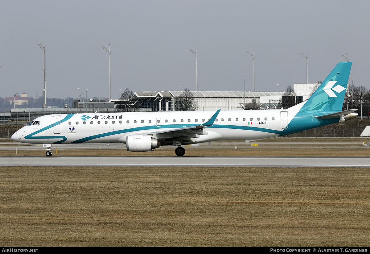 Aircraft Photo of I-ADJU | Embraer 195LR (ERJ-190-200LR) | Air Dolomiti | AirHistory.net #452350