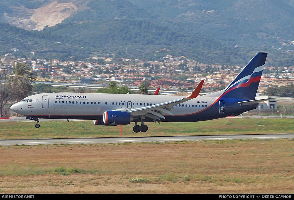 Aircraft Photo of VQ-BHW | Boeing 737-800 | Aeroflot - Russian Airlines | AirHistory.net #452352