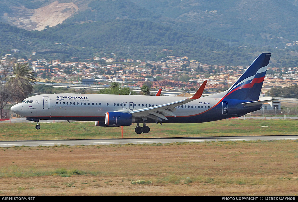 Aircraft Photo of VQBHW Boeing 737800 Aeroflot Russian Airlines