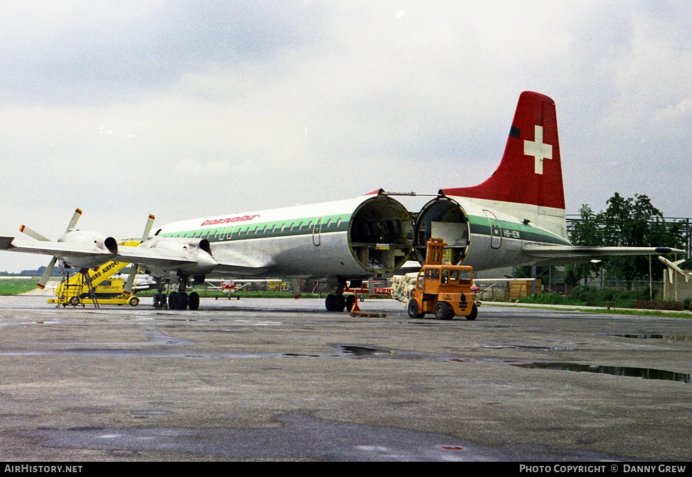 Aircraft Photo of HB-IEN | Canadair CL-44D4-2 | Transvalair | AirHistory.net #452358