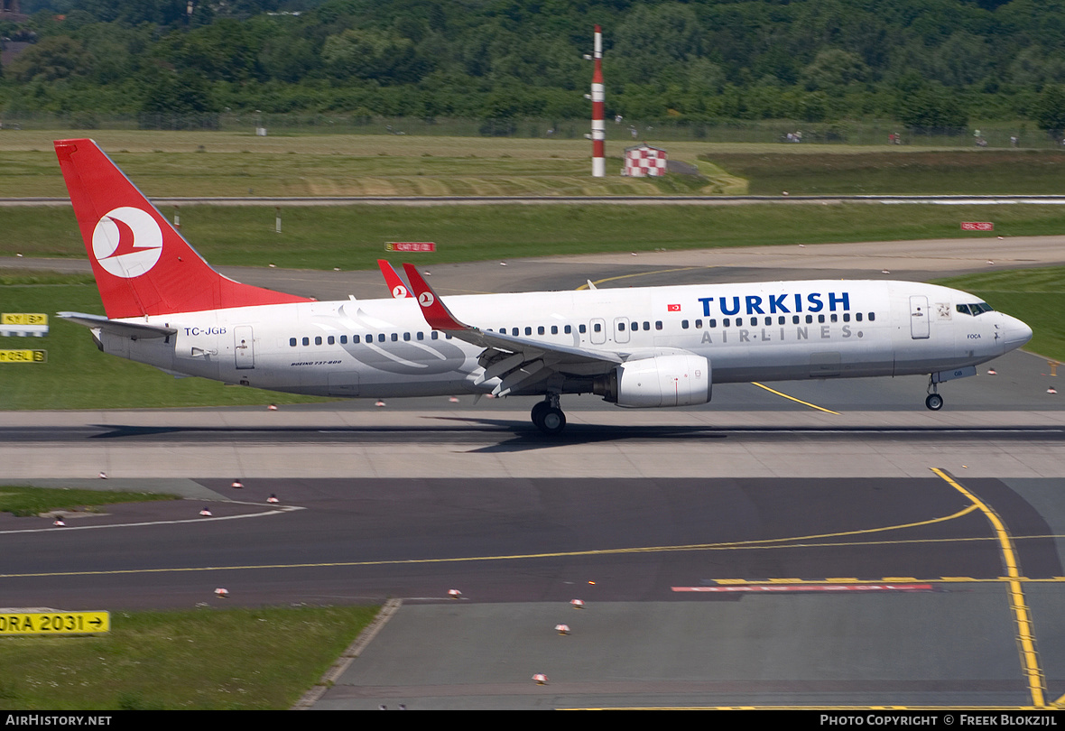 Aircraft Photo of TC-JGB | Boeing 737-8F2 | Turkish Airlines | AirHistory.net #452384