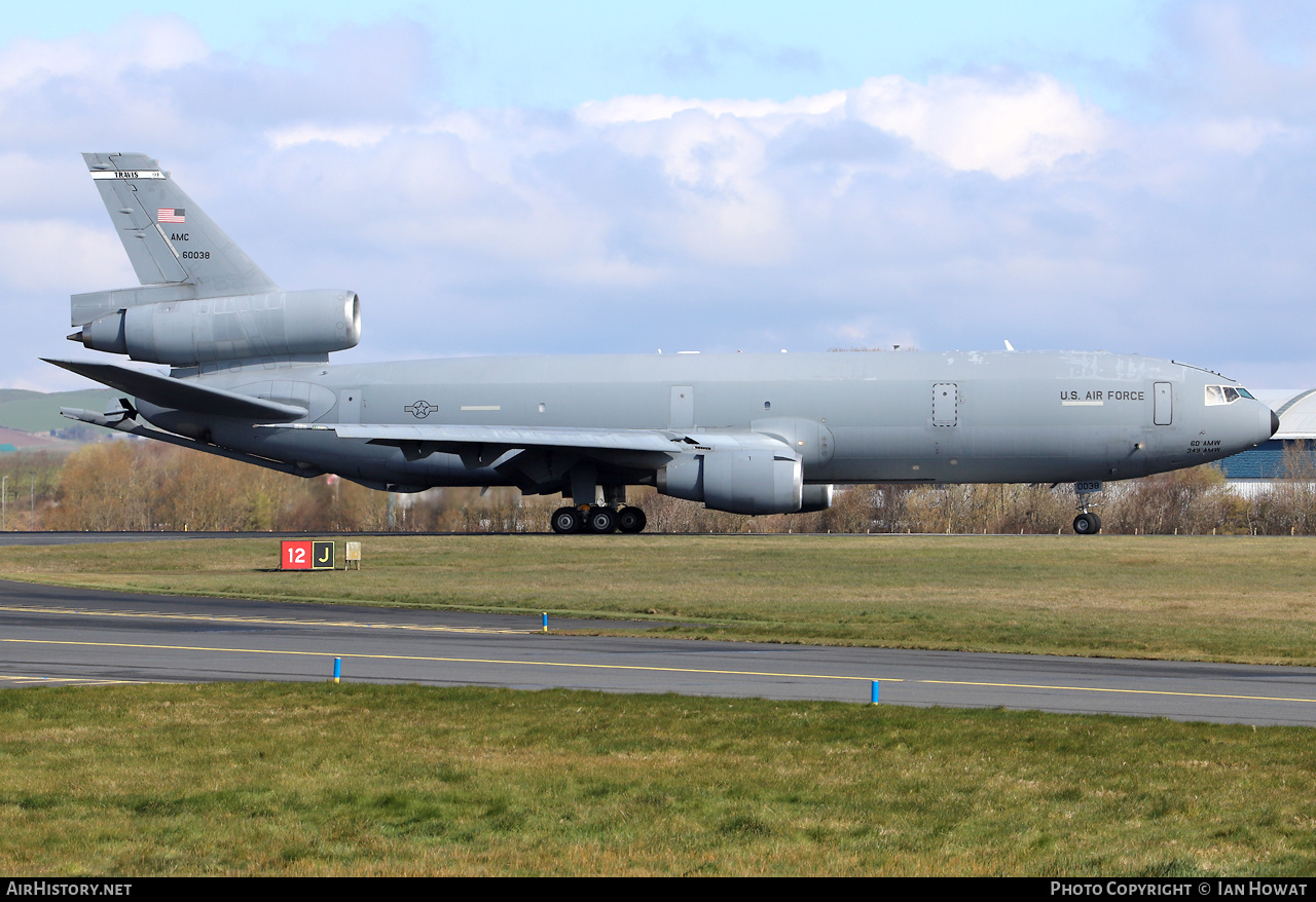 Aircraft Photo of 86-0038 / 60038 | McDonnell Douglas KC-10A Extender (DC-10-30CF) | USA - Air Force | AirHistory.net #452394