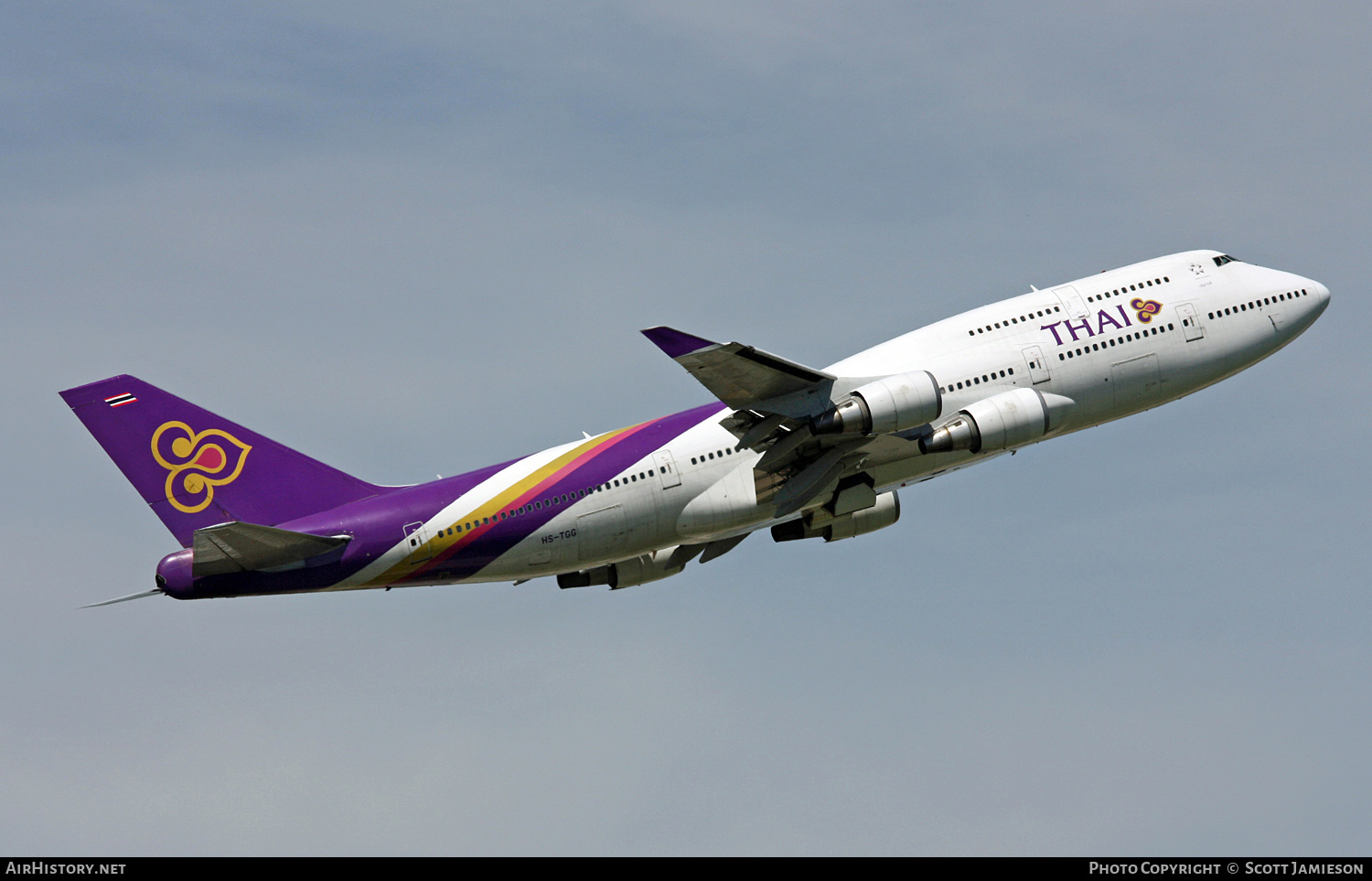 Aircraft Photo of HS-TGG | Boeing 747-4D7 | Thai Airways International | AirHistory.net #452471