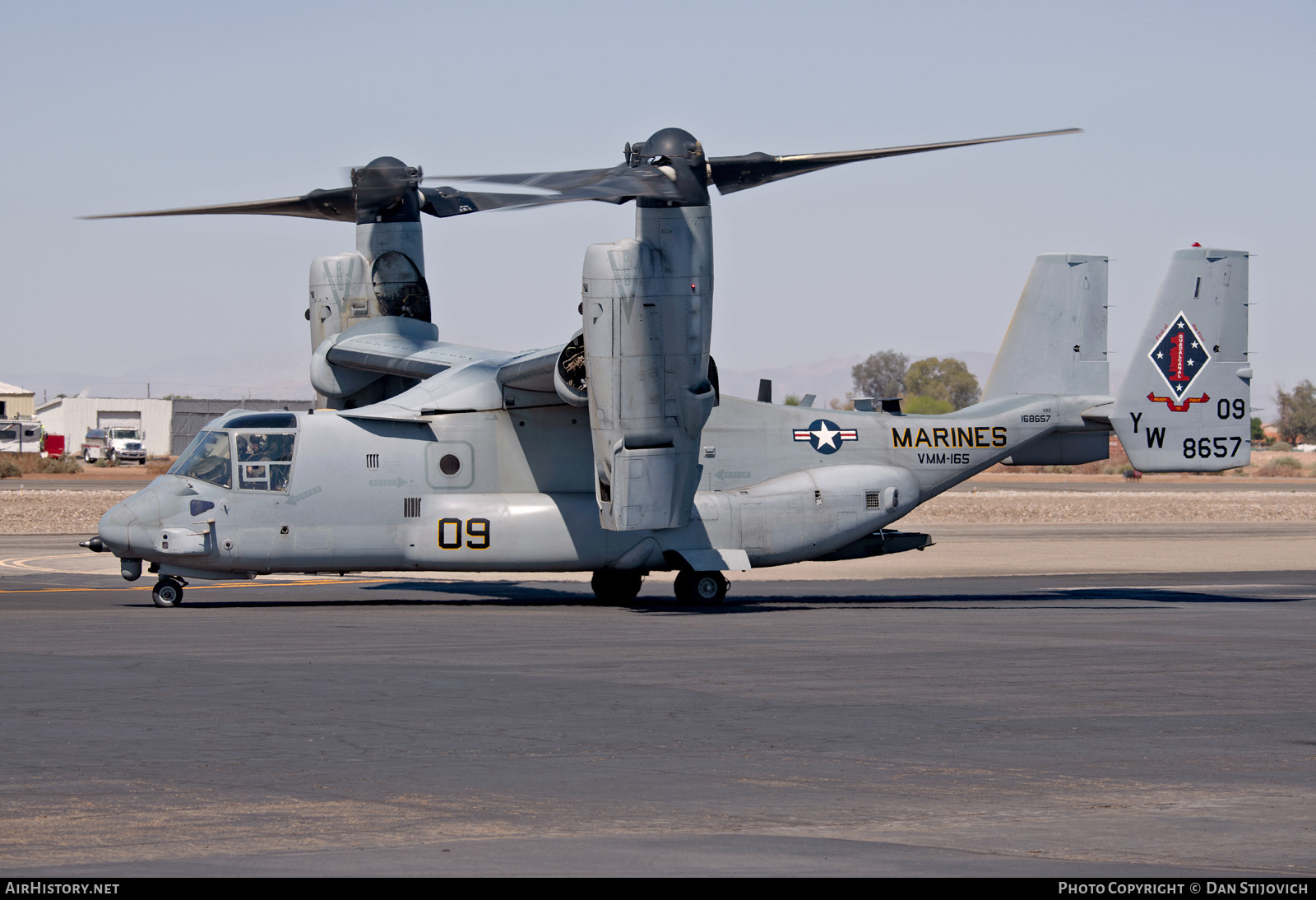 Aircraft Photo of 168657 / 8657 | Bell-Boeing MV-22B Osprey | USA - Marines | AirHistory.net #452497