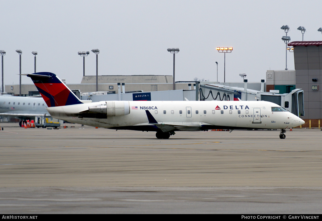 Aircraft Photo of N868CA | Bombardier CRJ-200ER (CL-600-2B19) | Delta Connection | AirHistory.net #452505