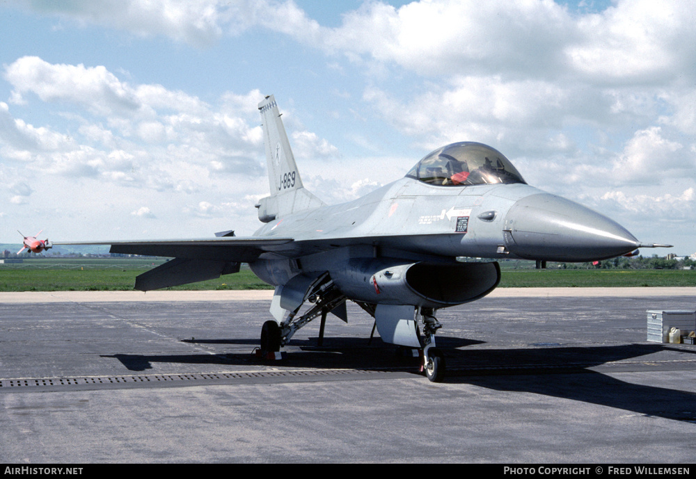 Aircraft Photo of J-869 | General Dynamics F-16A Fighting Falcon | Netherlands - Air Force | AirHistory.net #452530