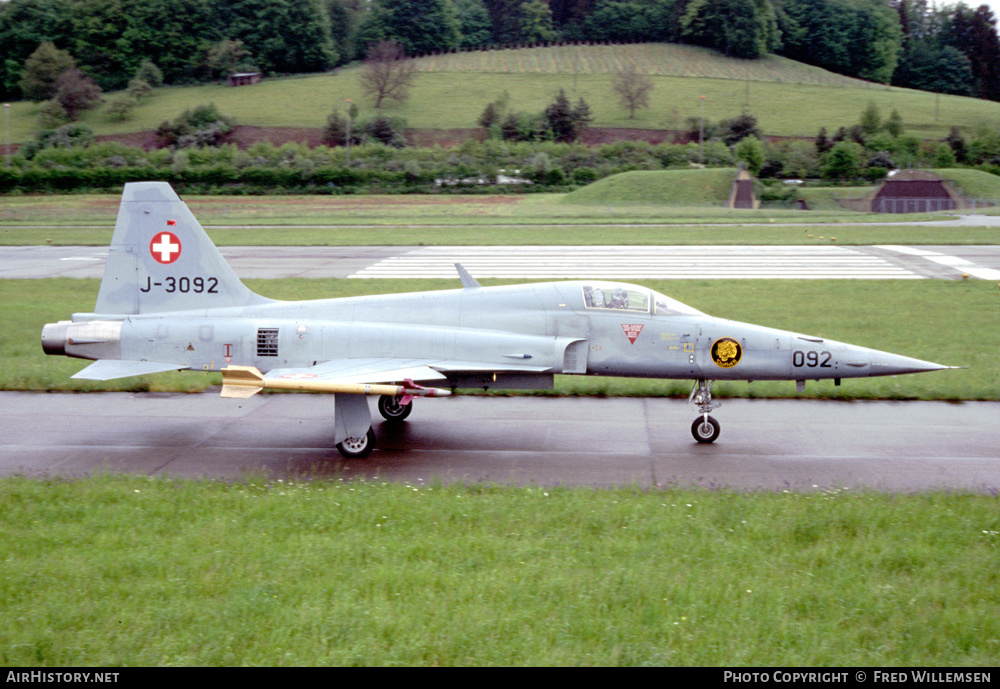 Aircraft Photo of J-3092 | Northrop F-5E Tiger II | Switzerland - Air Force | AirHistory.net #452538