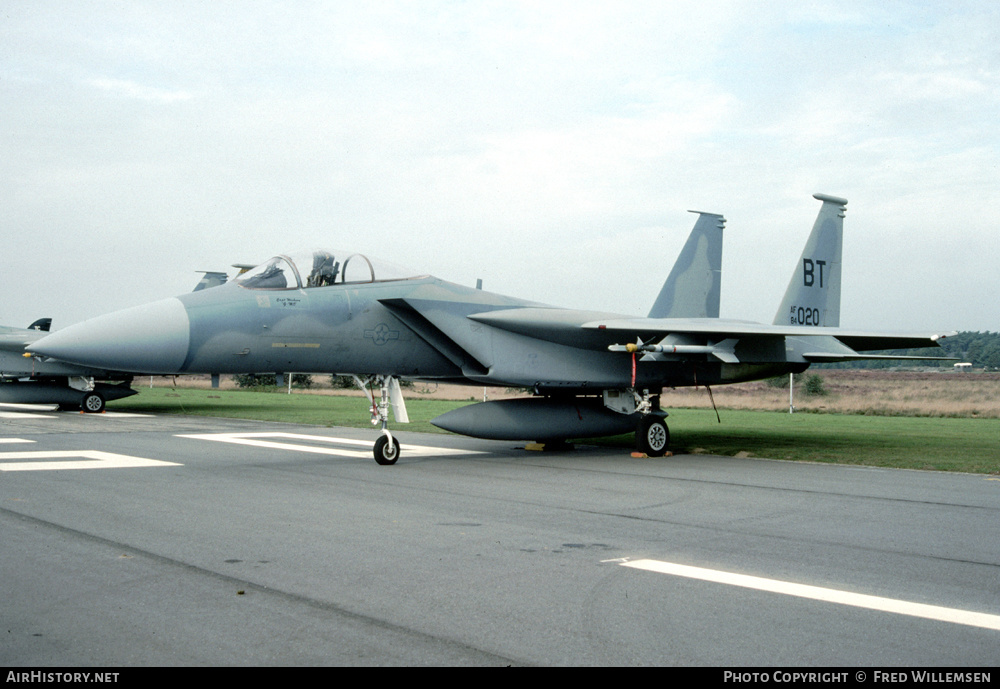 Aircraft Photo of 84-0020 | McDonnell Douglas F-15C Eagle | USA - Air Force | AirHistory.net #452539