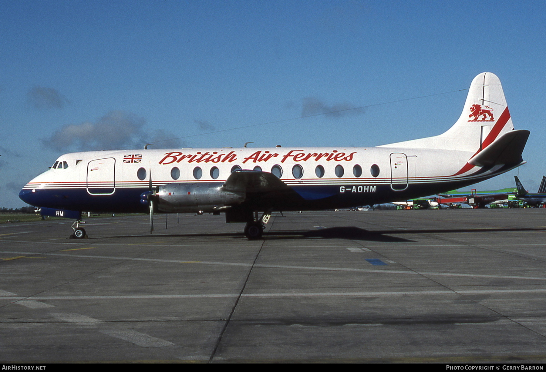 Aircraft Photo of G-AOHM | Vickers 802 Viscount | British Air Ferries - BAF | AirHistory.net #452556