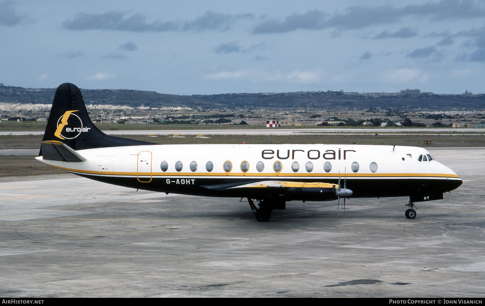 Aircraft Photo of G-AOHT | Vickers 802 Viscount | Euroair | AirHistory.net #452598
