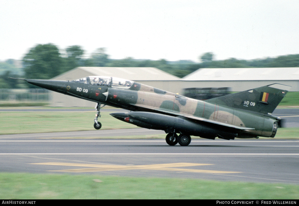 Aircraft Photo of BD09 | Dassault Mirage 5BD | Belgium - Air Force | AirHistory.net #452633