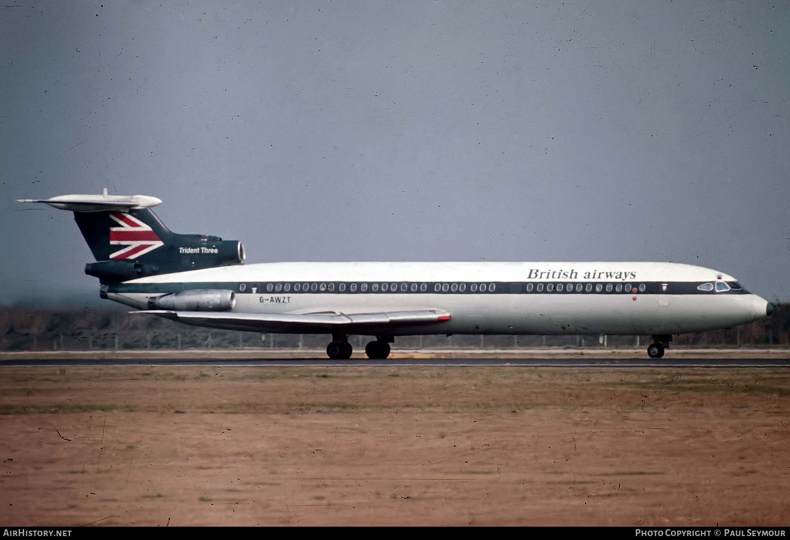 Aircraft Photo of G-AWZT | Hawker Siddeley HS-121 Trident 3B | British Airways | AirHistory.net #452653