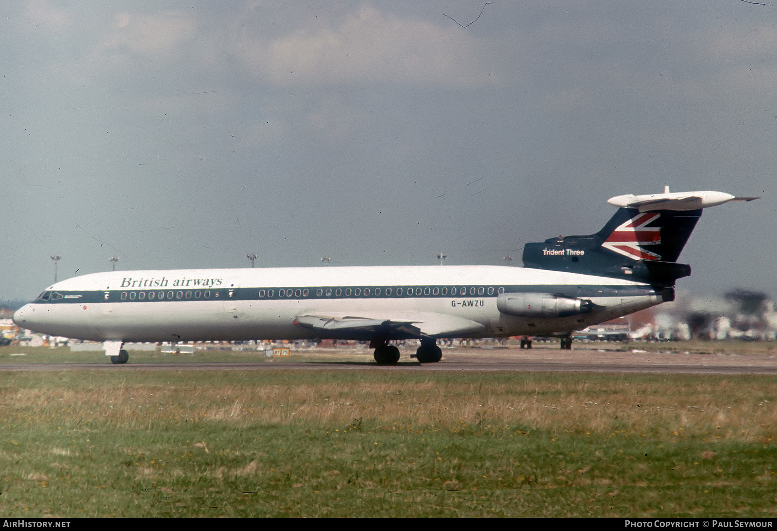 Aircraft Photo of G-AWZU | Hawker Siddeley HS-121 Trident 3B | British Airways | AirHistory.net #452655