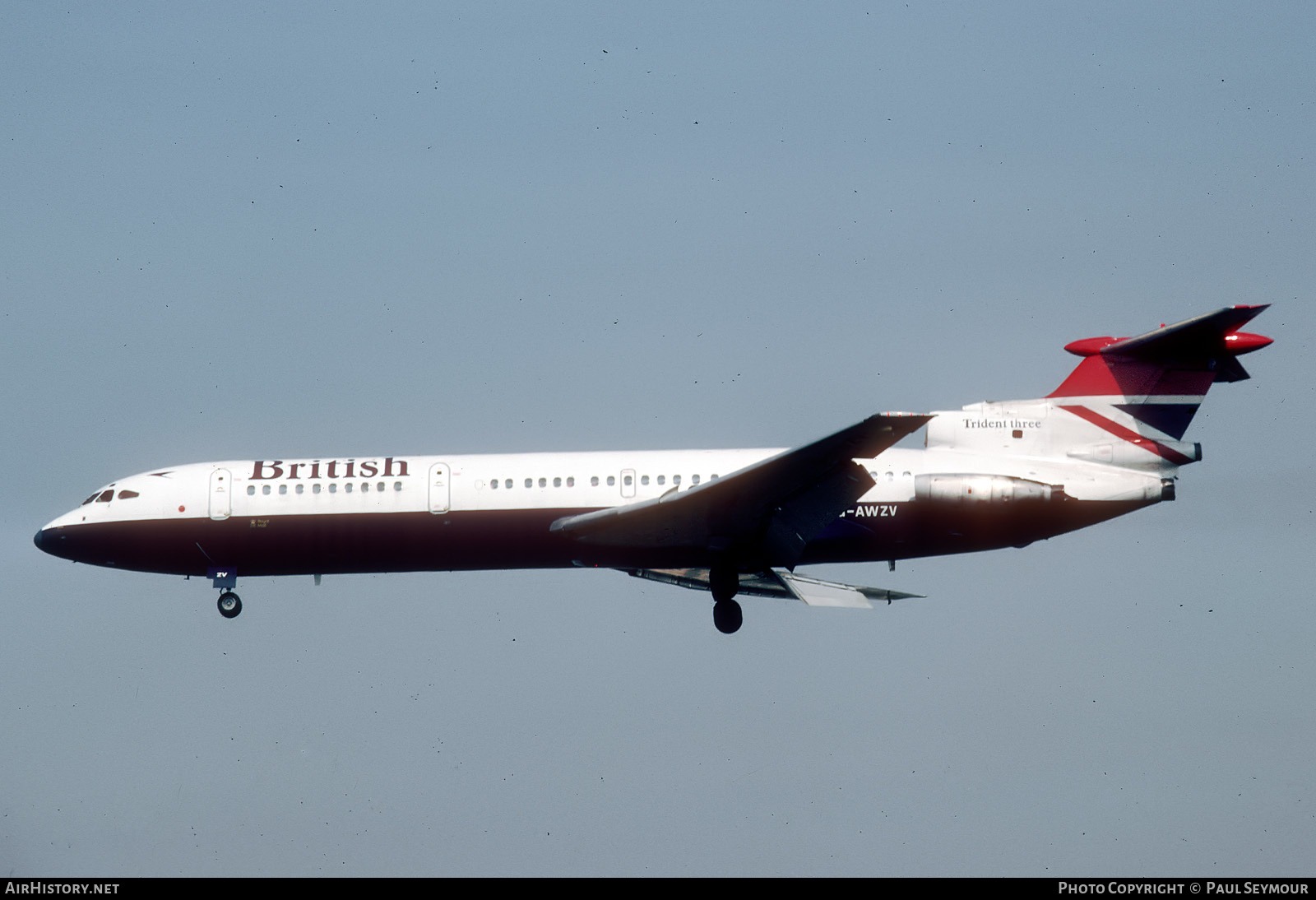 Aircraft Photo of G-AWZV | Hawker Siddeley HS-121 Trident 3B | British Airways | AirHistory.net #452672