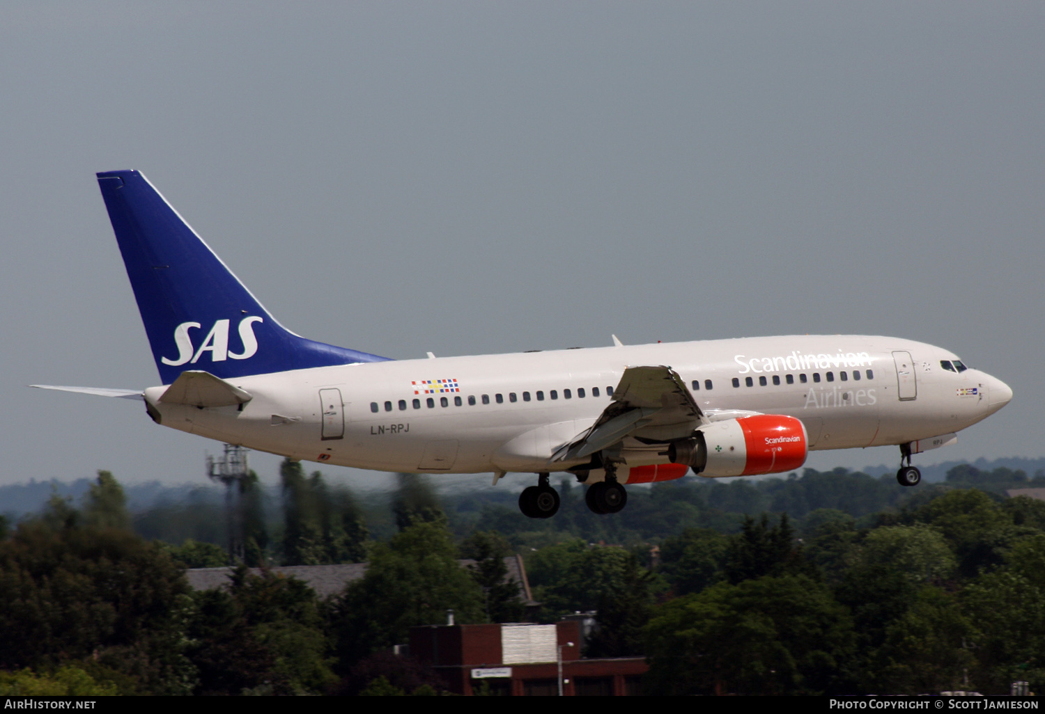 Aircraft Photo of LN-RPJ | Boeing 737-783 | Scandinavian Airlines - SAS | AirHistory.net #452708