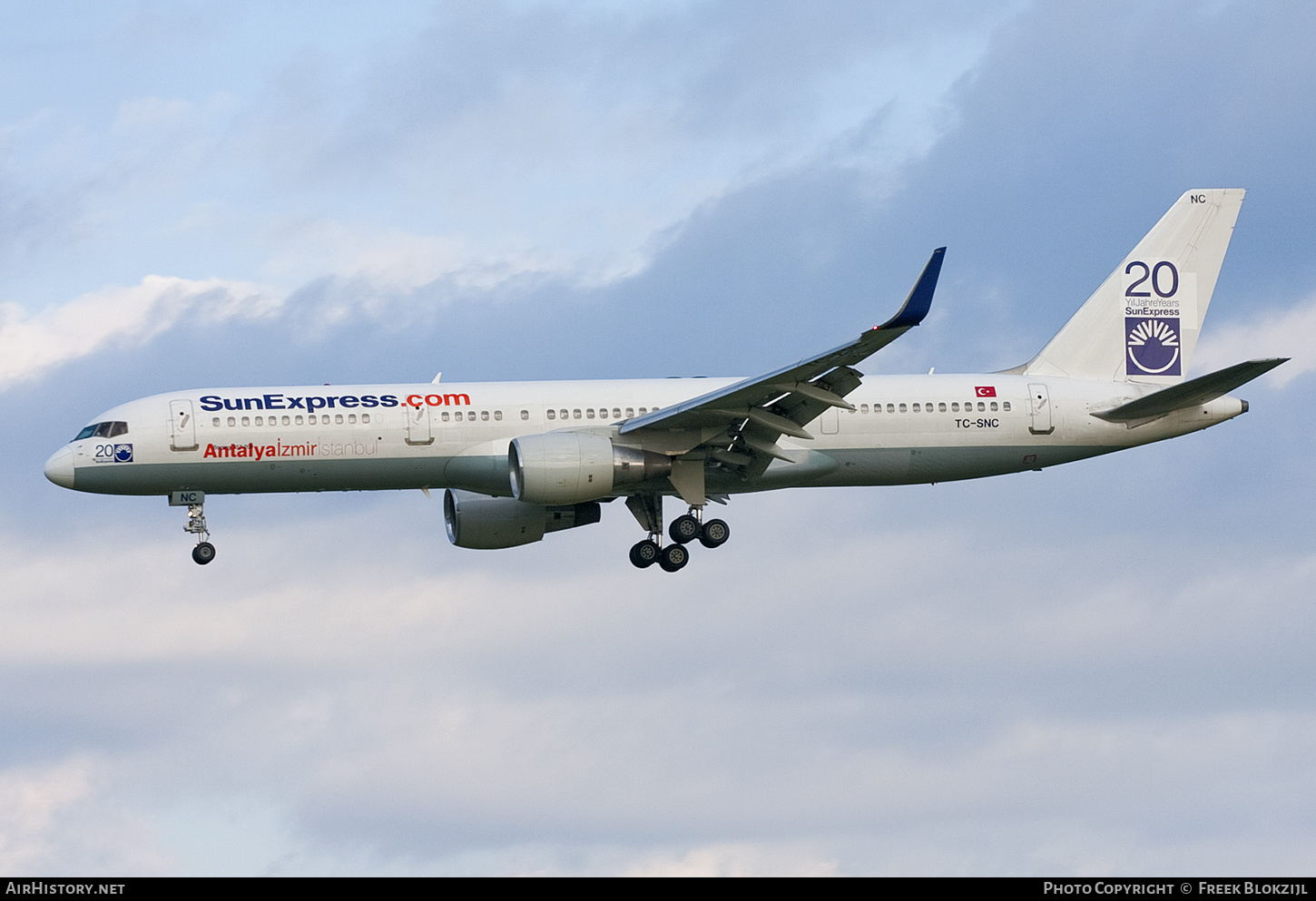Aircraft Photo of TC-SNC | Boeing 757-2Q8 | SunExpress | AirHistory.net #452796