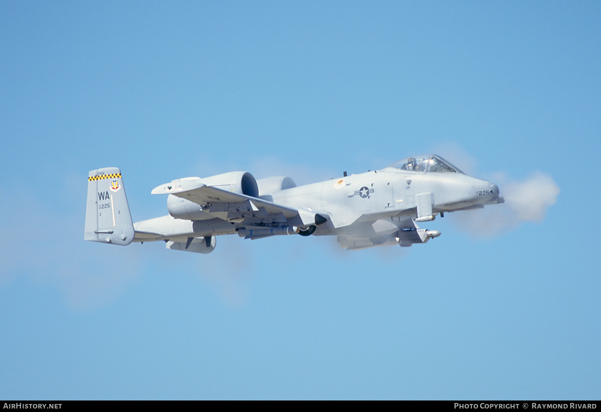 Aircraft Photo of 80-0225 / AF80-225 | Fairchild A-10A Thunderbolt II | USA - Air Force | AirHistory.net #452830