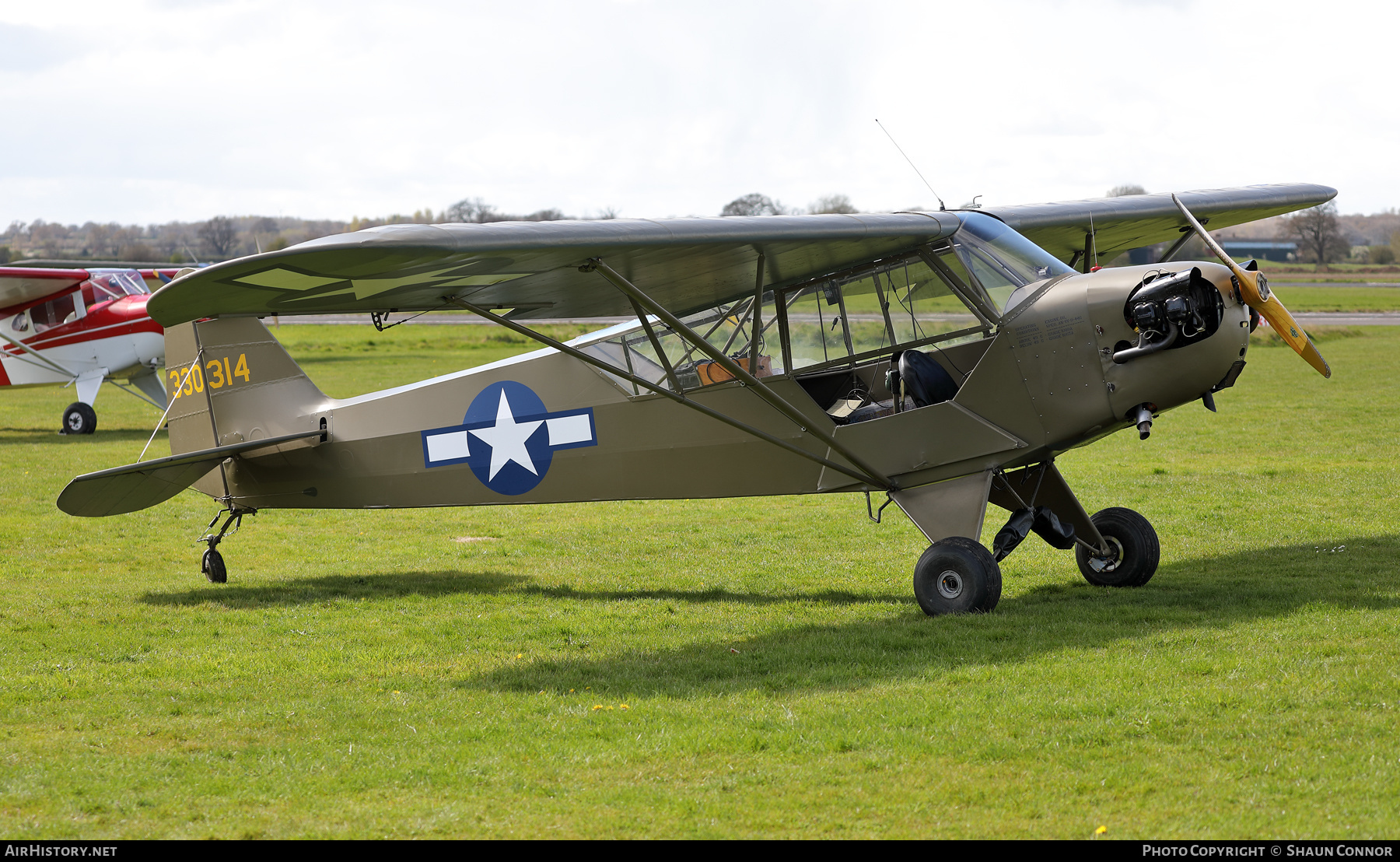 Aircraft Photo of G-BAET / 330314 | Piper L-4 Cub (O-59/J-3C-65D) | USA - Air Force | AirHistory.net #452919
