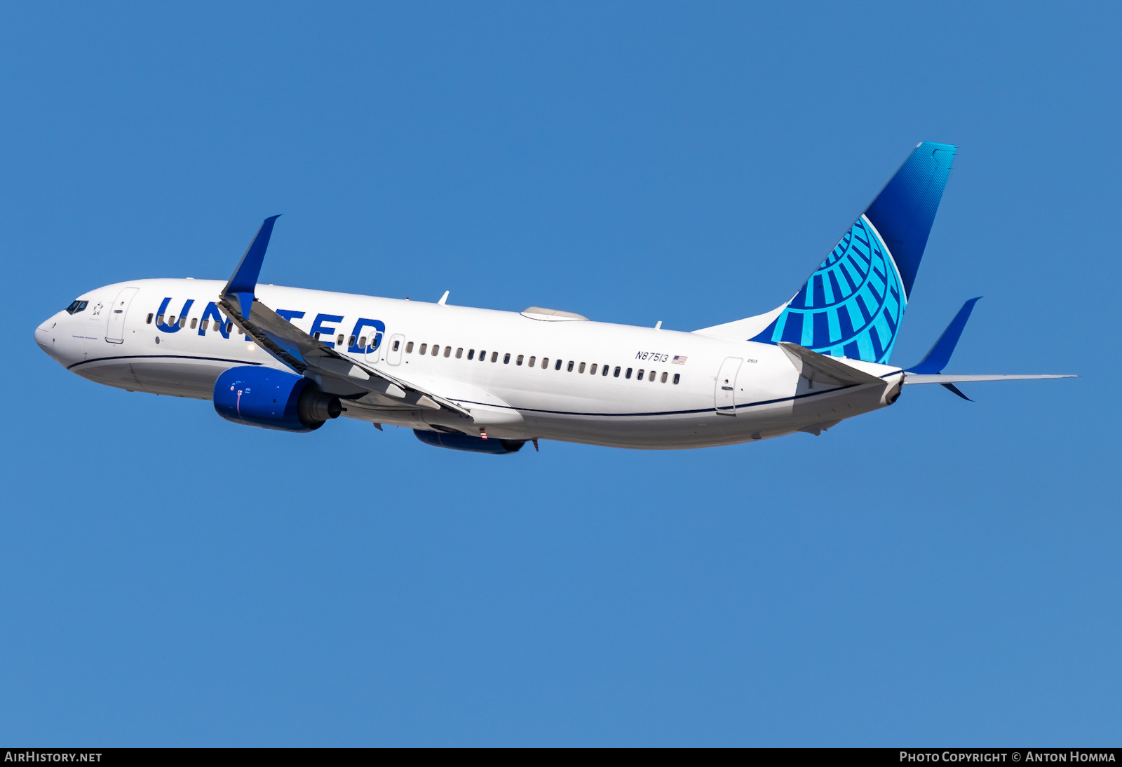 Aircraft Photo of N87513 | Boeing 737-824 | United Airlines | AirHistory.net #452942