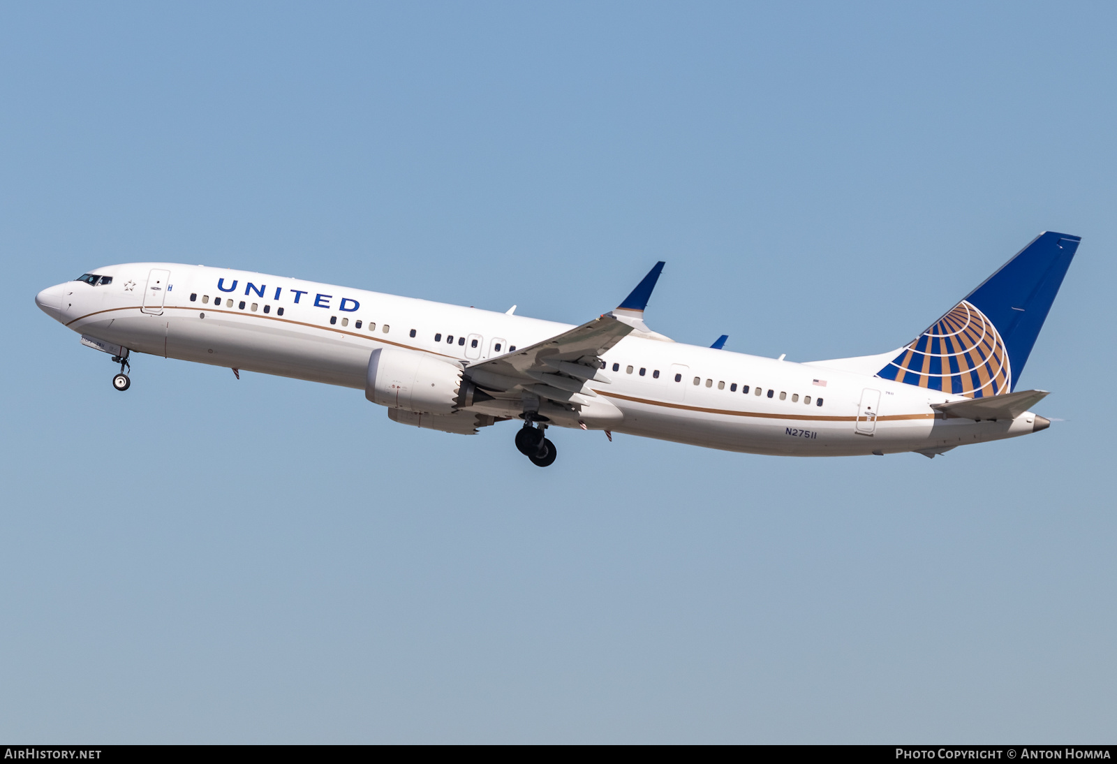 Aircraft Photo of N27511 | Boeing 737-9 Max 9 | United Airlines | AirHistory.net #452957