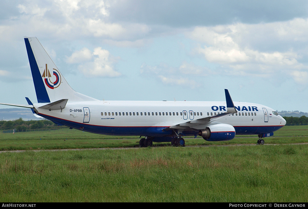 Aircraft Photo of D-APBB | Boeing 737-8Q8 | Orenair | AirHistory.net #452989