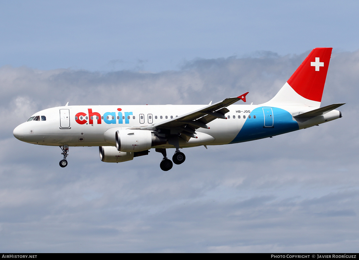 Aircraft Photo of HB-JOG | Airbus A319-112 | Chair Airlines | AirHistory.net #453024
