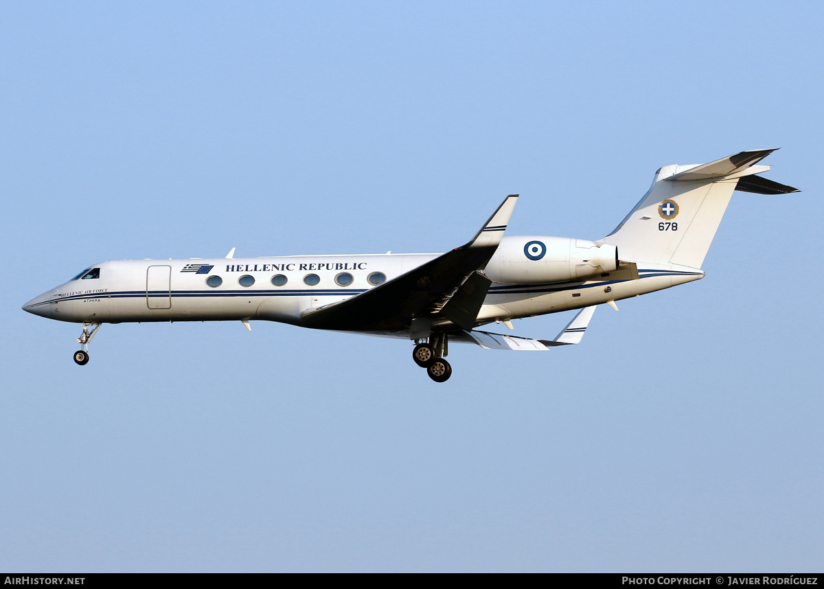 Aircraft Photo of 678 | Gulfstream Aerospace G-V Gulfstream V | Greece - Air Force | AirHistory.net #453045