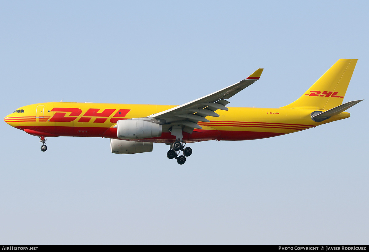 Aircraft Photo of D-ALMA | Airbus A330-243F | DHL International | AirHistory.net #453056