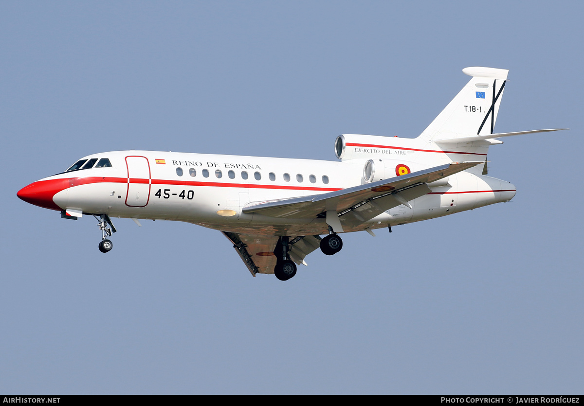 Aircraft Photo of T.18-1 | Dassault Falcon 900B | Spain - Air Force | AirHistory.net #453060