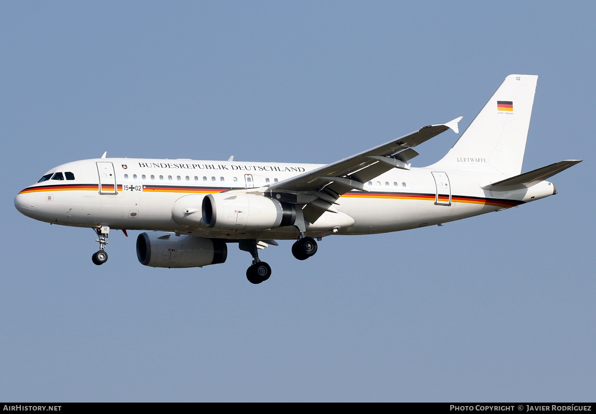 Aircraft Photo of 1502 | Airbus ACJ319 (A319-133/CJ) | Germany - Air Force | AirHistory.net #453067