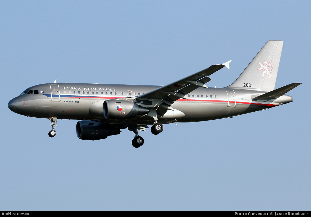 Aircraft Photo of 2801 | Airbus ACJ319 (A319-115/CJ) | Czechia - Air Force | AirHistory.net #453068